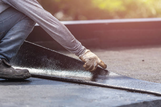 Professional Emergency Waterproofing technician working in Templeton, IN